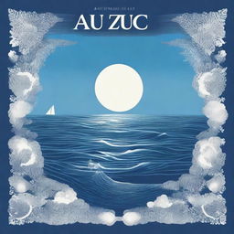 Create an album cover for 'Azul Cuán Mar' by Hugo Quiñonez