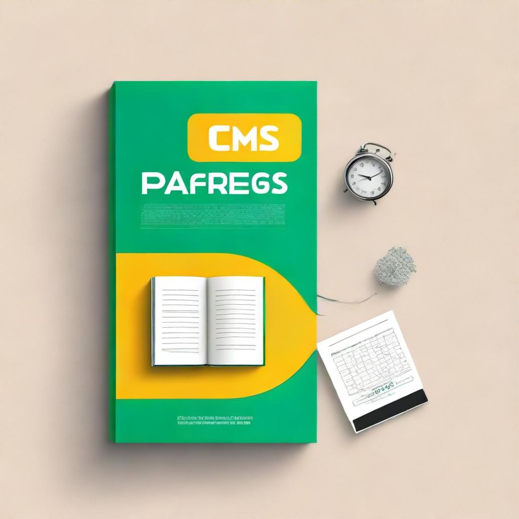 Create a book cover titled 'ICMS para Leigos: Um Guia Inicial para Estudantes de Contabilidade'