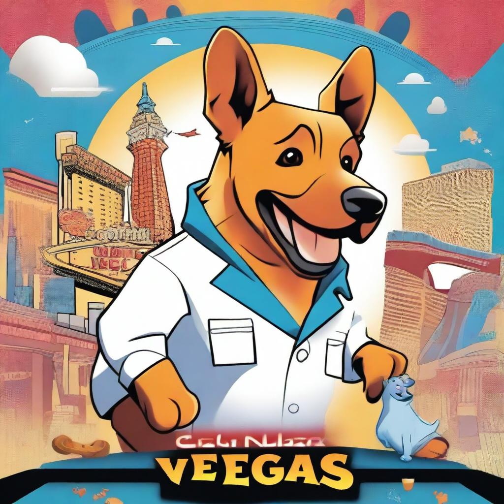 Create a movie poster for a film titled 'Kashi goes to Las Vegas