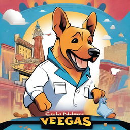 Create a movie poster for a film titled 'Kashi goes to Las Vegas