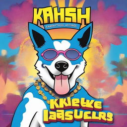 Create a super goofy movie poster for a film titled 'Kashi goes to Las Vegas