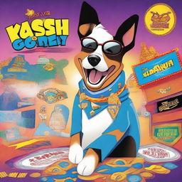 Create a super goofy movie poster for a film titled 'Kashi goes to Las Vegas