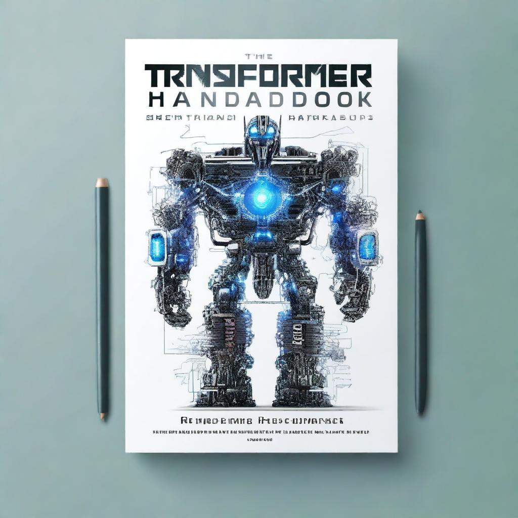 Create a book cover for a book titled 'The Transformer's Handbook'