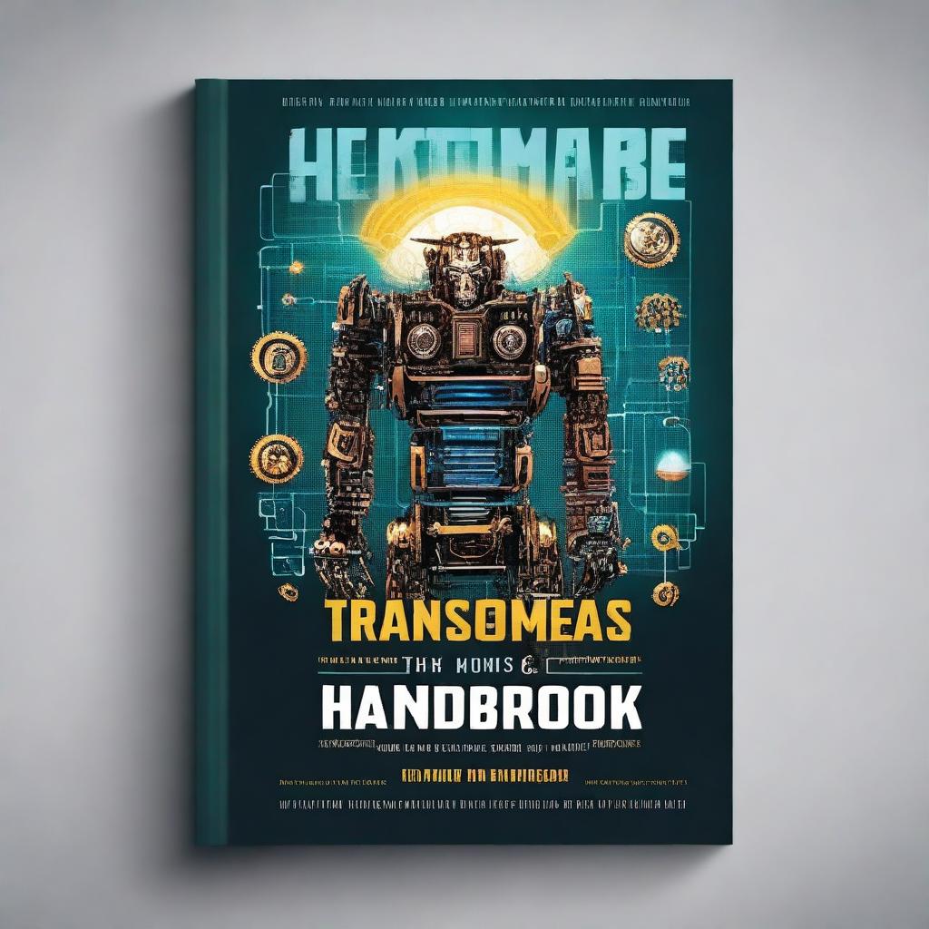 Create a book cover for a book titled 'The Transformer's Handbook'