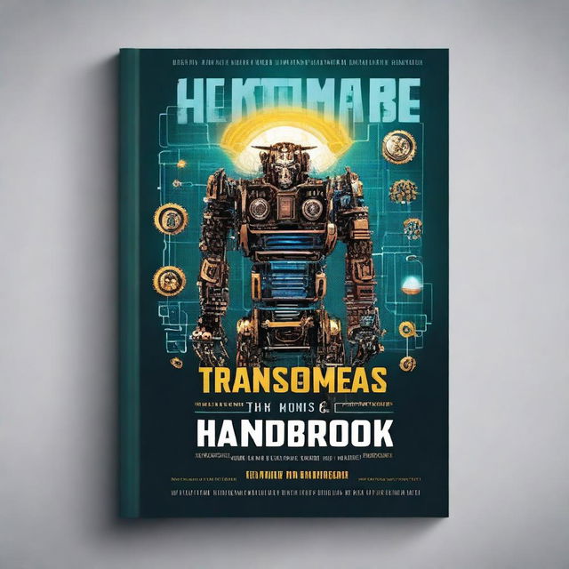 Create a book cover for a book titled 'The Transformer's Handbook'