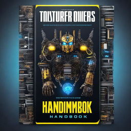 Create a book cover for a book titled 'The Transformer's Handbook'