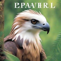 A book cover featuring a majestic Philippine eagle in its natural habitat