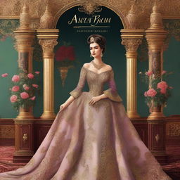 An illustrated book cover featuring a luxurious woman