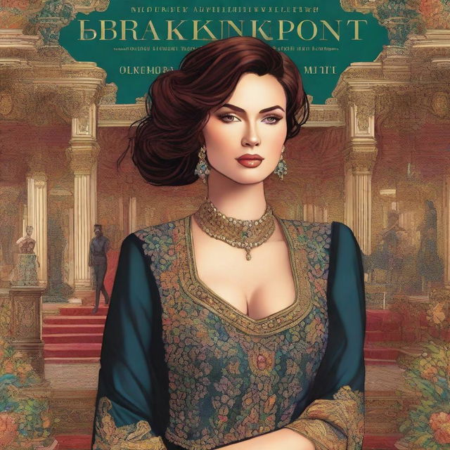 An illustrated book cover titled 'Breaking Point' featuring a luxurious woman