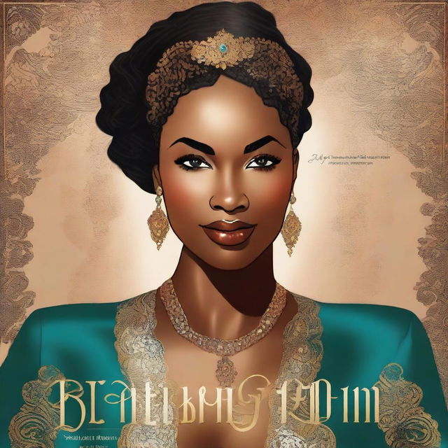 An illustrated book cover titled 'Breaking Point' featuring a luxurious, smiling, beautiful Black woman