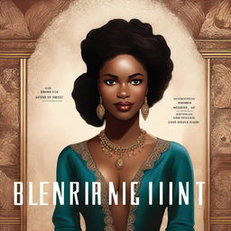 An illustrated book cover for a thriller novel titled 'Breaking Point' featuring a luxurious, smiling, beautiful Black woman