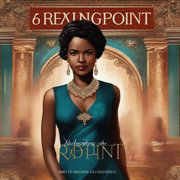 An illustrated book cover for a thriller novel titled 'Breaking Point' featuring a luxurious, smiling, beautiful Black woman