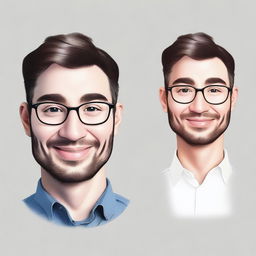 Create a detailed and realistic portrait of the user