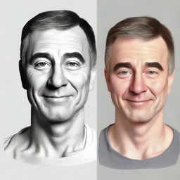 Create a detailed and realistic portrait of the user