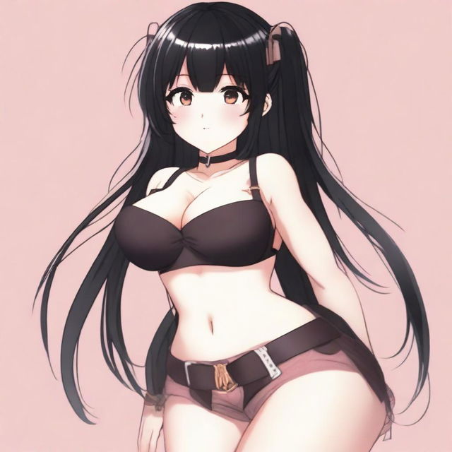 A waifu character with a 105 cm bust, 80 cm waist, and 110 cm hips