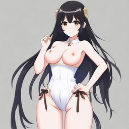 A waifu character with a 105 cm bust, 80 cm waist, and 110 cm hips