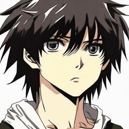 A profile picture of L from Death Note, capturing his unique appearance with messy black hair, dark eyes, and a thoughtful expression