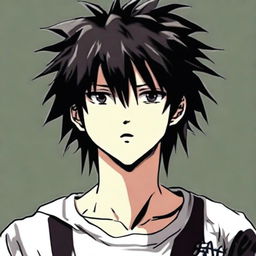 A profile picture of L from Death Note, capturing his unique appearance with messy black hair, dark eyes, and a thoughtful expression