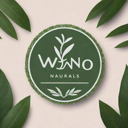 A beautifully designed logo with the text 'LVENO naturals', where each letter is carefully crafted and surrounded by lush greenery, representing the natural ingredients used in their products.