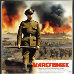 A heroic war movie poster titled 'Swartbroek'