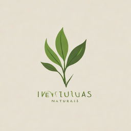 LVENO naturals logo design with a minimalist, organic feel, emphasizing natural, green elements.