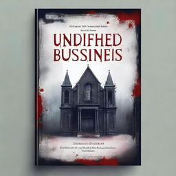 Create a book cover for a gothic short story titled 'Unfinished Business'