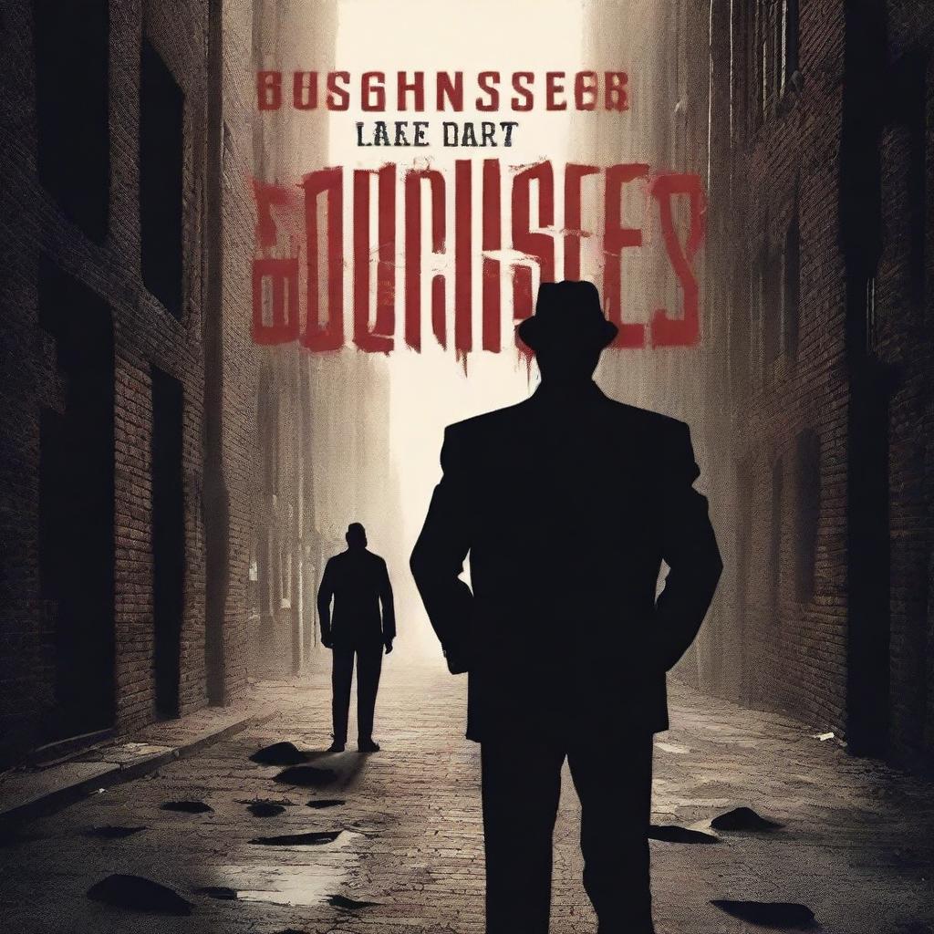 Create a book cover for a crime thriller short story titled 'Unfinished Business'