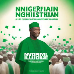 Design a book cover for a book titled 'The Nigerian Christian in the Nigerian Politics'