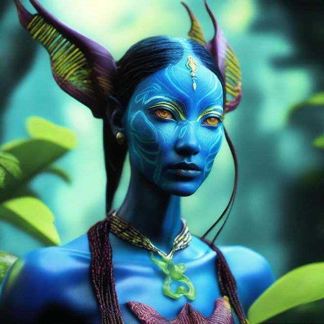 Create an original character (OC) inspired by James Cameron's Avatar universe