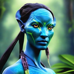 Create an original character (OC) inspired by James Cameron's Avatar universe