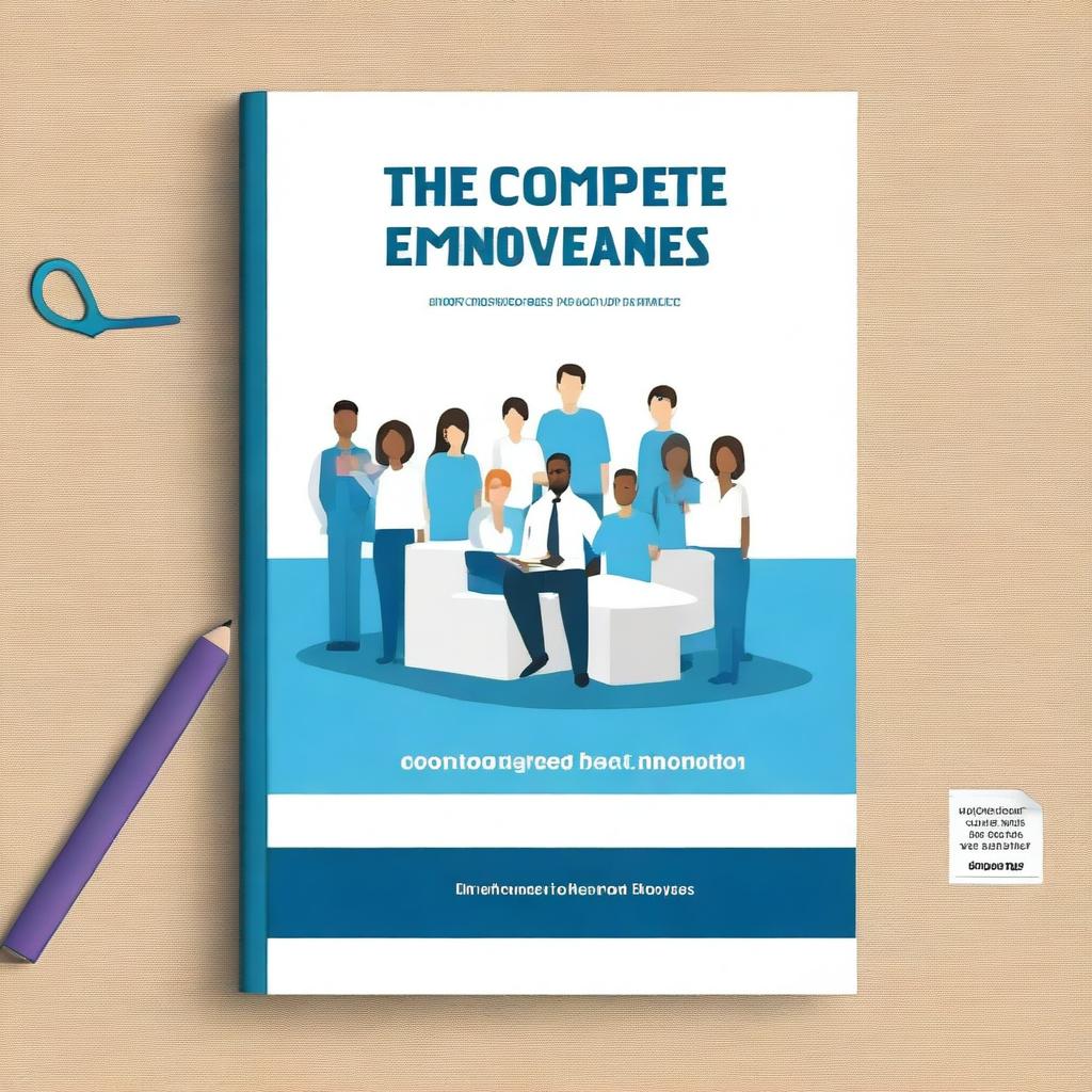 Create a professional book cover for a book titled 'The Complete Guide to Training Employees'