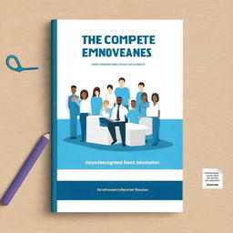 Create a professional book cover for a book titled 'The Complete Guide to Training Employees'