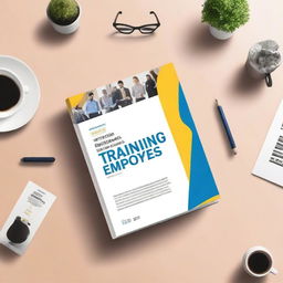 Create a professional book cover for a book titled 'The Complete Guide to Training Employees'