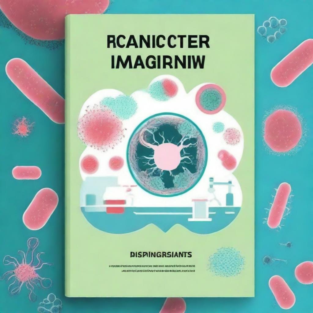 Create a book cover about zoonotic pathogens that can be transmitted to humans through work in clinical laboratories or research institutes