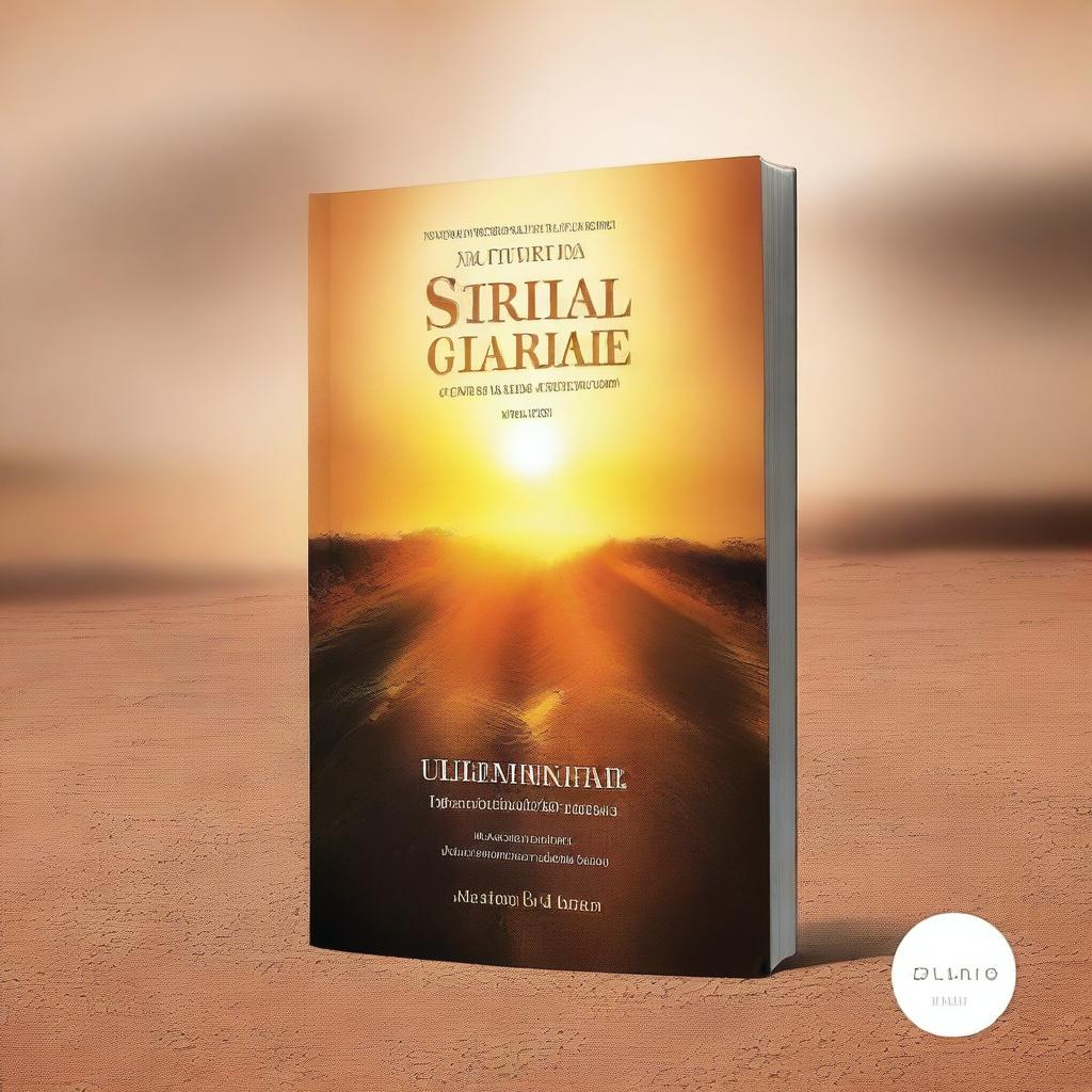 Uma capa para um e-book intitulado 'Jornada Espiritual para o Sucesso e o Poder da Oração' em português