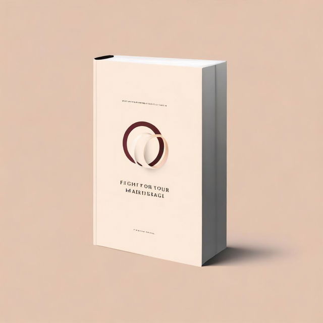 A minimalist design for a book cover titled 'Fight for your marriage'