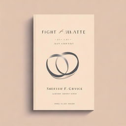 A minimalist design for a book cover titled 'Fight for your marriage'