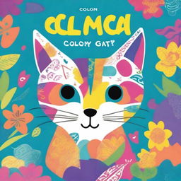 Create a book cover with the title 'Color My Cat'