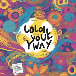 Create a book cover with the title 'Color Your Way: A Teen’s Journey to Creative Chill & Thrill'