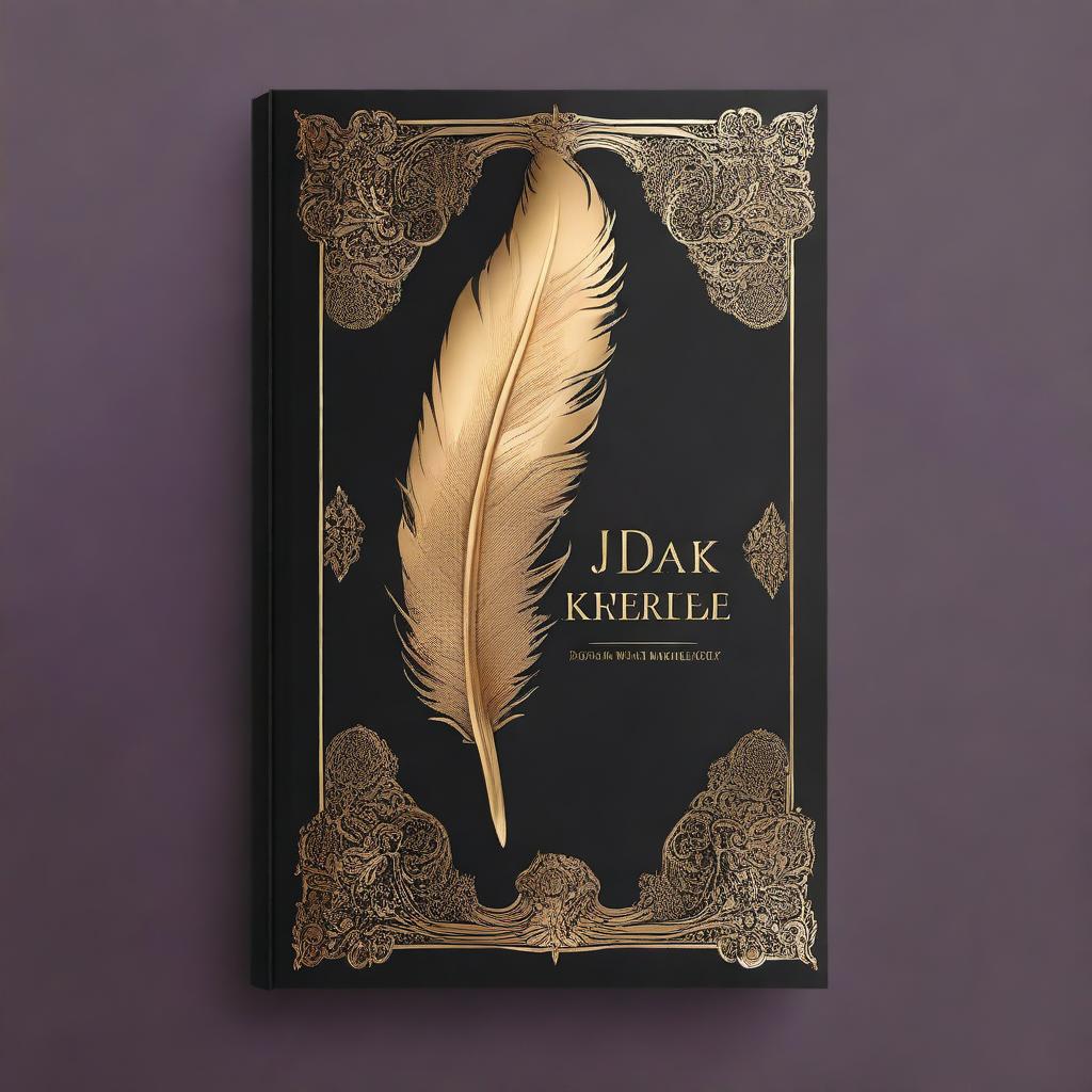 A book cover design featuring a dark background