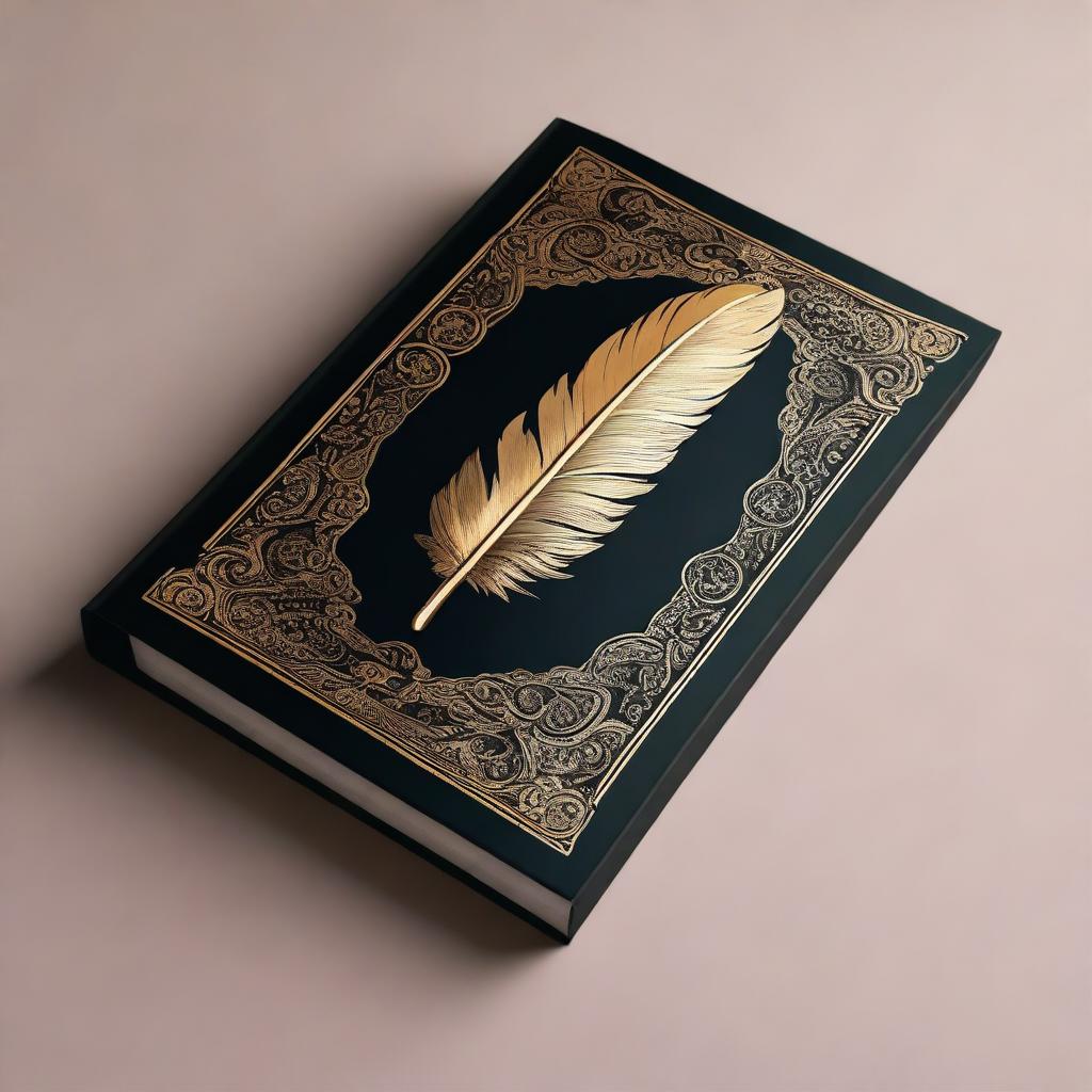 A book cover design featuring a dark background