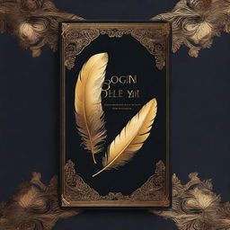 A book cover design featuring a dark background