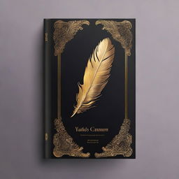 A book cover design featuring a dark background