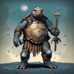 A wise, old turtle man who is a sea captain in a Game of Thrones type era