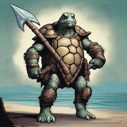 A wise, old turtle man who is a sea captain in a Game of Thrones type era