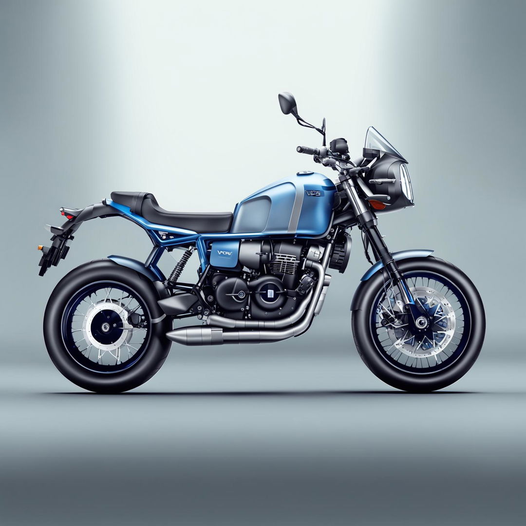 This is a description of a hypothetical Volvo motorbike, featuring the brand's commitment to safety, innovation, and minimalist design