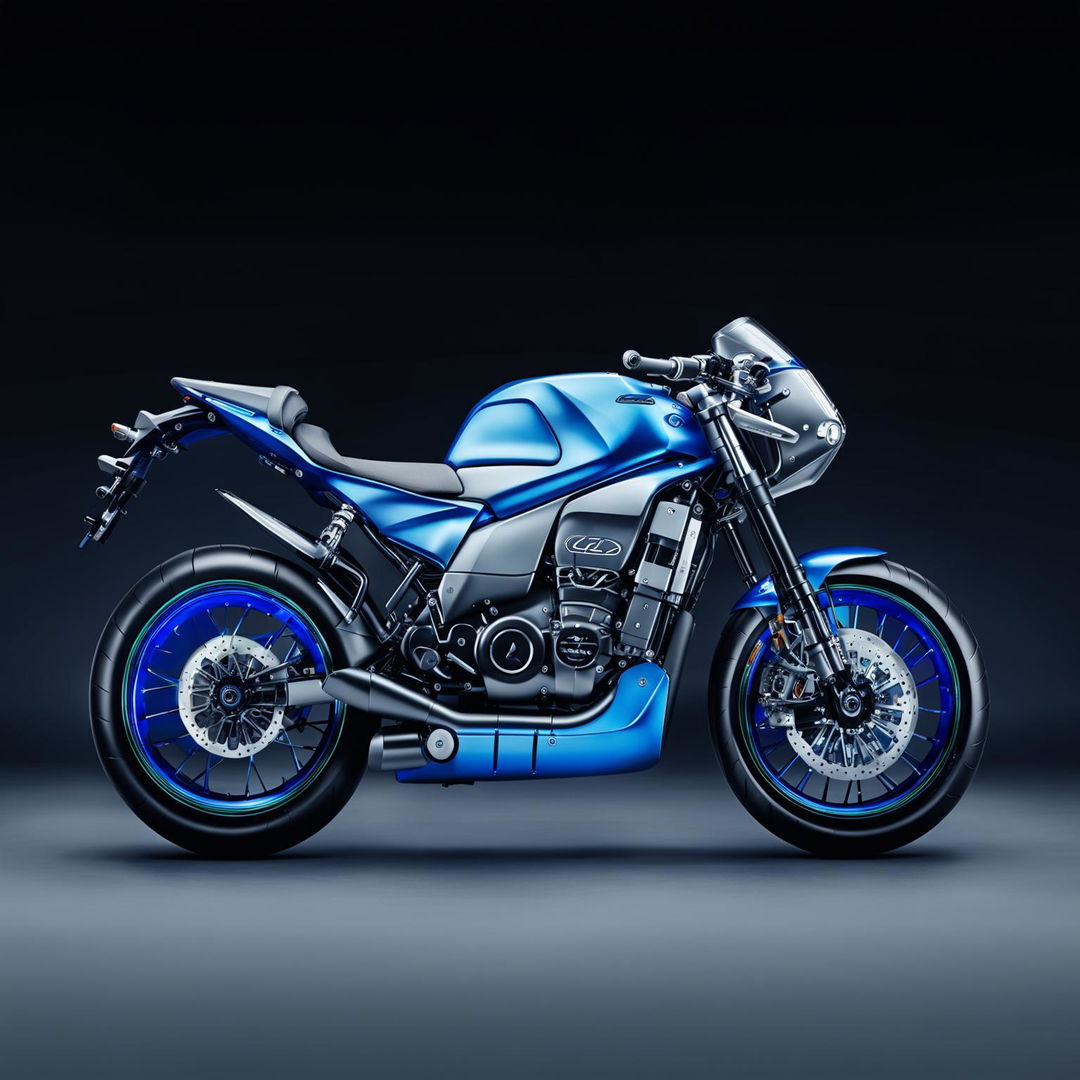 This is a description of a hypothetical Lexus motorbike, featuring the brand's luxurious design, hybrid engine, and advanced technology