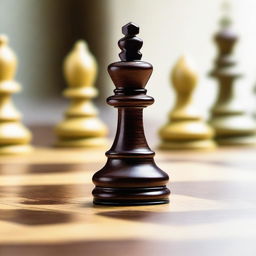 A detailed image of a pawn on a chess board