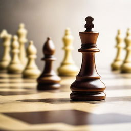 A detailed image of a pawn on a chess board