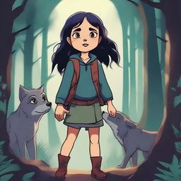 A young girl named Luna embarks on a mystical journey through a world inhabited by werewolves